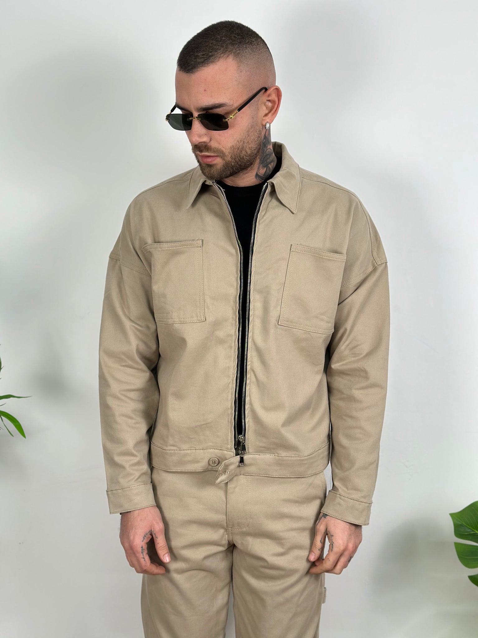 Coordinato gambardina zip