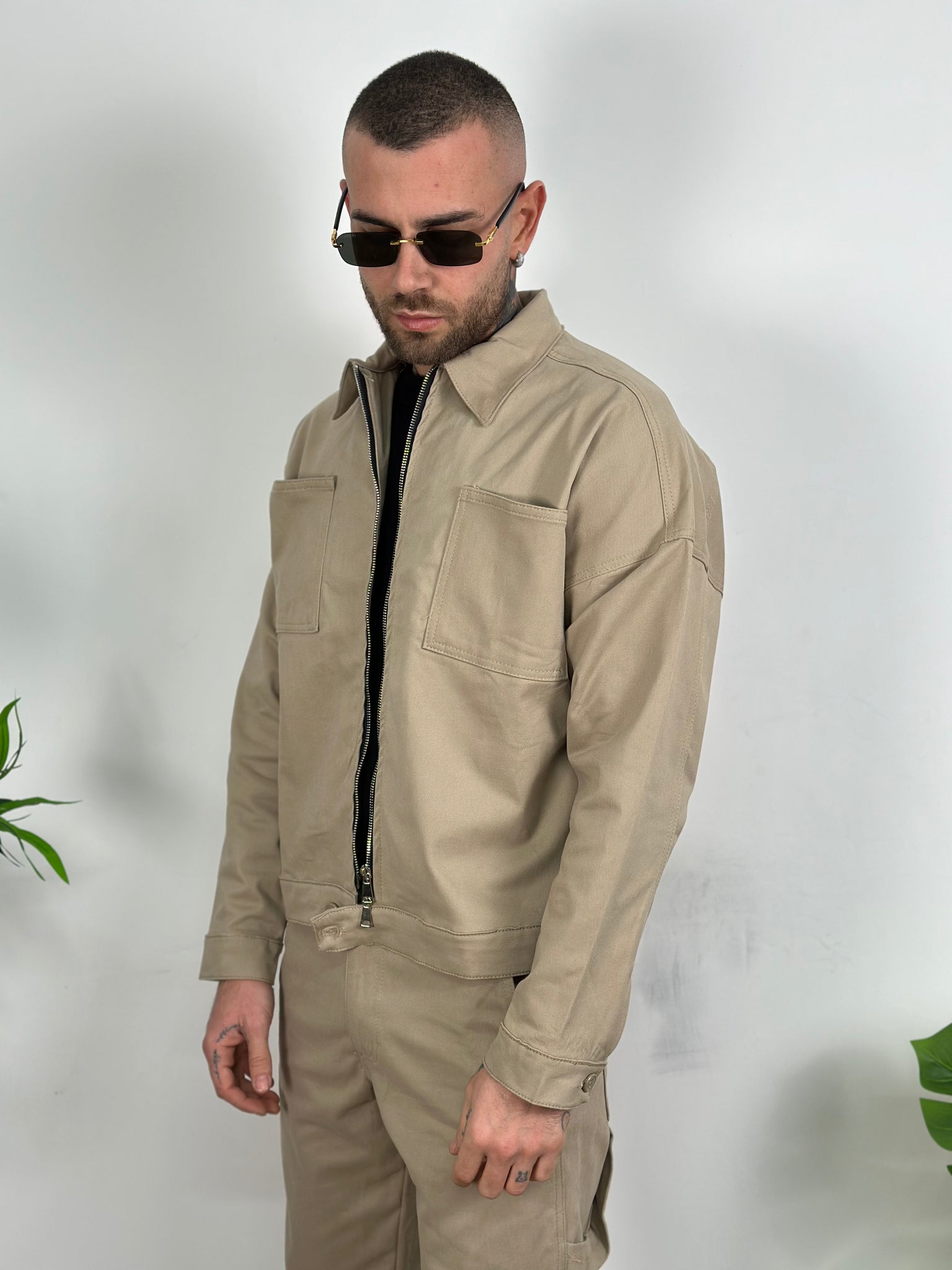 Coordinato gambardina zip