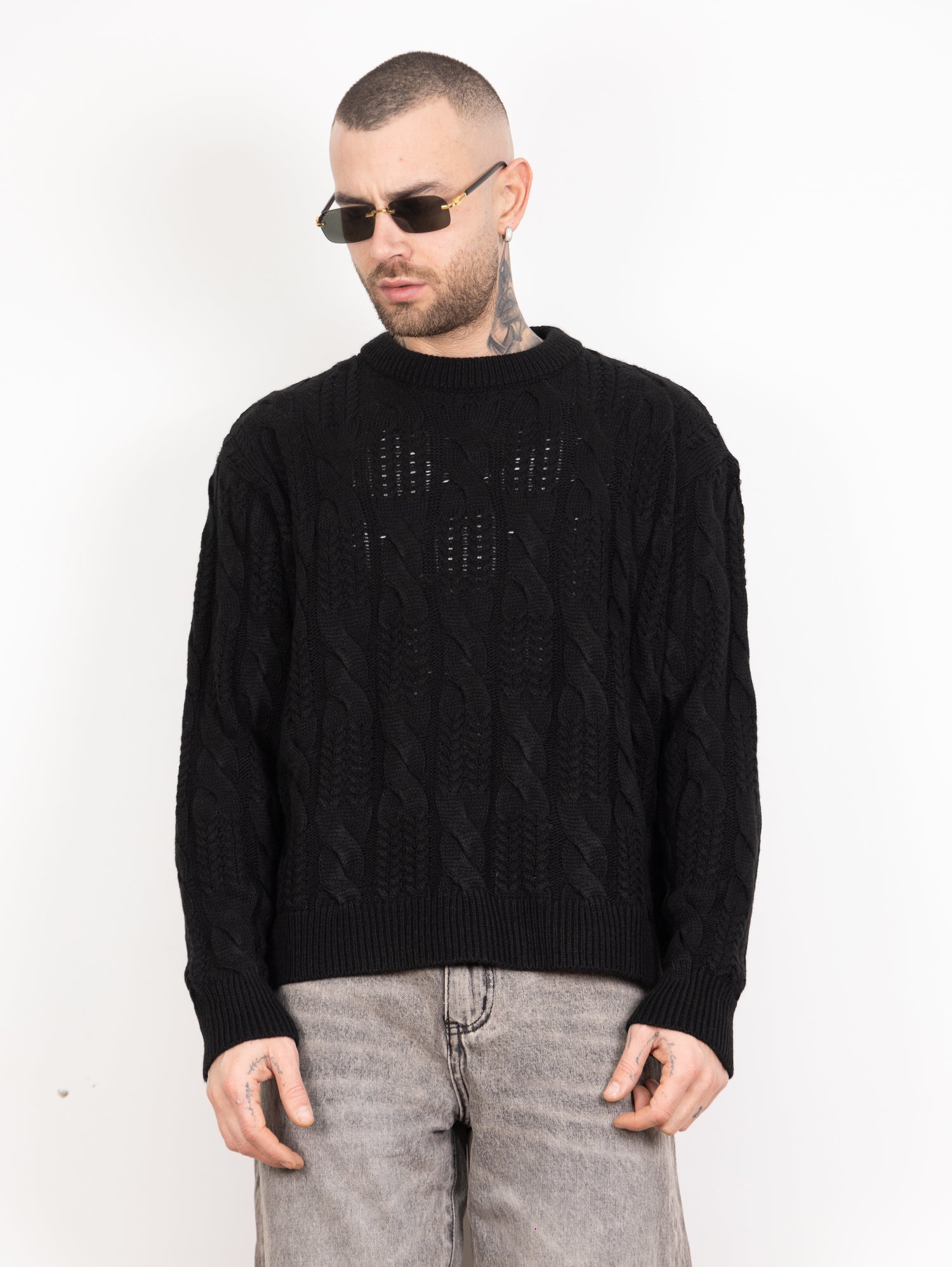 Pull treccia crop