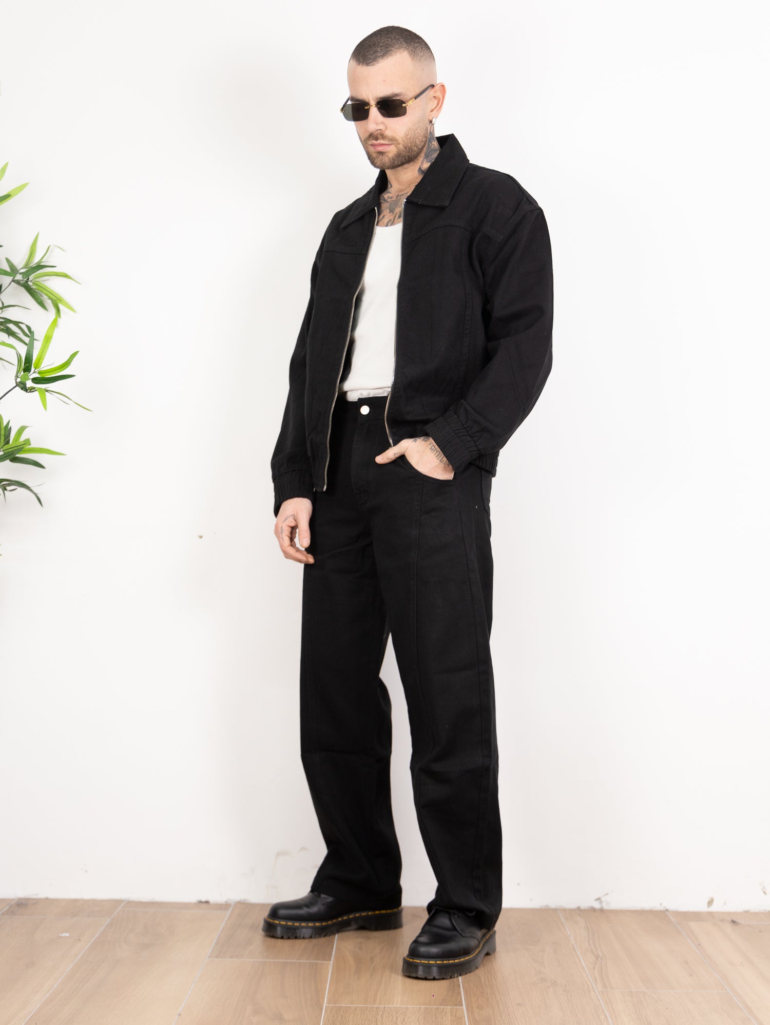 Coordset denim black
